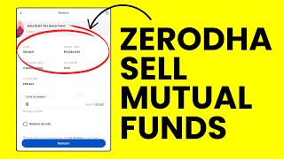 Mutual Funds Withdrawal Guide  How to Sell Mutual Funds in Zerodha Coin  Lock in amp Exit Load [upl. by Cardie390]