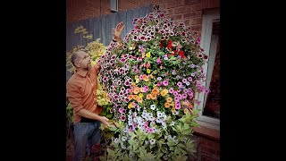 How to Make a Luxury Hanging Basket at Home  Step by Step Walkthrough [upl. by Ahsial]