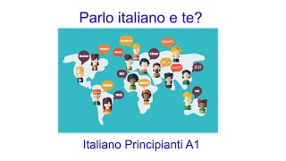 Parlo italiano e te Italiano Principianti A1 Plurale Verbo in are Presente Indicativo [upl. by Euhsoj]