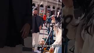 Titanic cover street performance music shorts myheartwillgoon titanic celinedion [upl. by Aissenav]