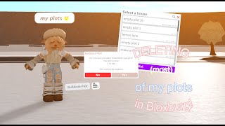 Deleting most of my plots in bloxburg [upl. by Mauchi]