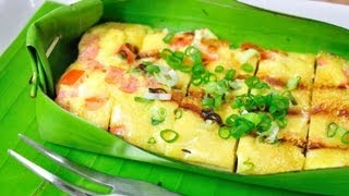 Thai Food Lanna Grilled Egg Khai Pam [upl. by Lleze538]