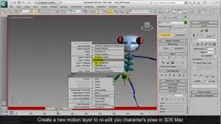 iClone Pipeline Tutorial  Applying Motions from iClone to 3DS Max CS Biped Characters [upl. by Atteynod]