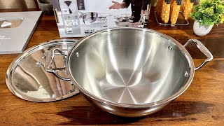 Bergner 1810 superior Kadai Rust Free Food grade Triply Steel Kadai Extra deep Amazon Sale [upl. by Michelina454]