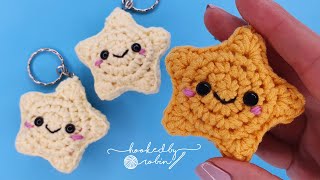 Crochet Amigurumi Star Keychain ⭐ [upl. by Hairom]