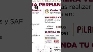 Tengo licencia permanente en CDMX ¿Sirve todavía o debo renovarla ¿Cuánto costará [upl. by Aneles]