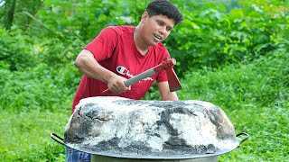 YUMMY GOAT RECIPE  Whole Lamp Cooked Under a Thick Layer Of Salt  Cooking Skill Village Food [upl. by Omor359]