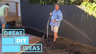 This Small Backyard Is Getting a BIG Makeover  GARDEN  Great Home Ideas [upl. by Aihsit]