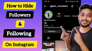 How To Hide Instagram Following and Followers List [upl. by Deragon984]