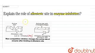 Explain the role of allosteric site oin enzyme inhibition [upl. by Temp865]