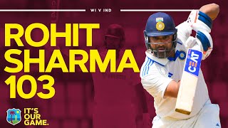 💯 Century For The Hitman  🇮🇳 Rohit Sharma Scores 103 In First Test  West Indies v India 2023 [upl. by Pain]