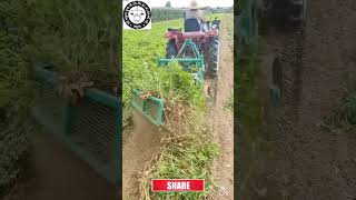 શીંગ ઉપાડવનું નવું મશીન groundnut opner tractor machine [upl. by Airol]