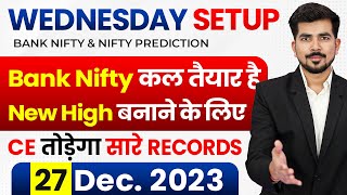 Best Bank Nifty Intraday Trading Stocks for  27 December 2023  Bank Nifty tomorrow Analysis [upl. by Chavey]