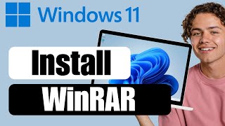 How to Download and Install WinRAR on Windows 11 [upl. by Yenoh]