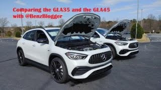 MercedesAMG GLA35 and GLA45  a sidebyside comparison [upl. by Annirok987]