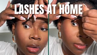 How to apply False Lashes UNDER your lashes  FALSE LASH HACK Minksbyv [upl. by Amrak922]