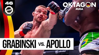 GRABINSKI vs APOLLO  FREE FIGHT  OKTAGON 46 [upl. by Henrieta998]