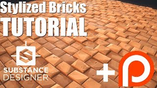 Substance Designer Tutorial 2  Stylized Brick [upl. by Yedorb615]