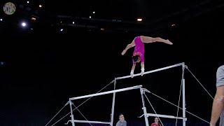 Leanne Wong USA  UB  Podium Training  2023 World Championships Antwerp [upl. by Tserrof854]