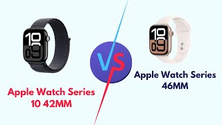 Apple Watch Series 10 42MM Vs 46MM  Specs Size Weight [upl. by Eciralc106]