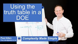 Using the Truth Table in a DOE [upl. by Nirra172]