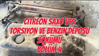 Citreon Saxo Vts Modifiye ve Restorasyon Bölüm 4 Benzin DeposuTorsiyon sökümü [upl. by Subir]