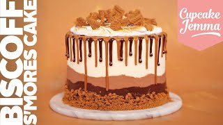 EPIC Biscoff Smores Layer Cake  Full Recipe amp Tutorial  Cupcake Jemma [upl. by Lemal]