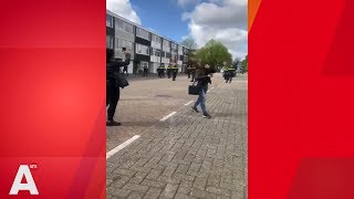 Examenstunt scholieren Buitenveldert loopt uit de hand [upl. by Cilla487]