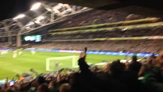 Ole ole ole ole  Irish fans celebrate [upl. by Stelu876]