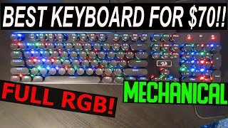 REDRAGON K556RK REVIEW BEST MECHANICAL KEYBOARD FOR 70 [upl. by Juliet795]