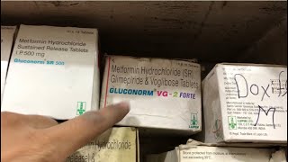 Gluconorm VG 2 Forte Tablet uses  price  composition  dose  side effects  review  in hindi [upl. by Yelahs895]