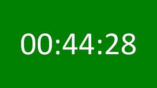 45 Minutes Countdown Timer Green Screen No Sound ⏱ [upl. by Eninaej]