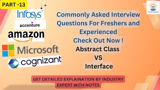 Most Commonly Asked Questions For Freshers Abstract VS Interface interviewquestions interviewtips [upl. by Refenej]