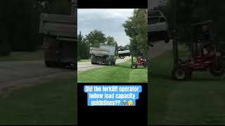 Forklift fails to load car on truck jjsafetyllc safetyfirst forkliftfails [upl. by Aracaj416]