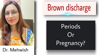 brown discharge period or pregnancy  brown discharge in early pregnancy in urdu  mommy expertise [upl. by Vlad539]