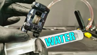 Easy Way To Remove Pistons From Hydraulic Brake Caliper On Bicycle [upl. by Ailet]