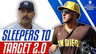 Sleepers 20 Target These Undervalued Players in Fantasy Baseball Drafts  Fantasy Baseball Advice [upl. by Adnarahs]