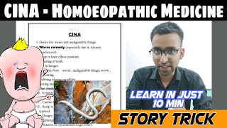 CINA  Homoeopathic Medicinestory trick to learn Homoeopathic Medicines [upl. by Kielty]