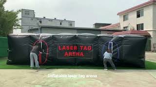 Indoor N outdoor big inflatable laser tag maze made of 1st class lead free material [upl. by Witha159]