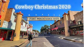 Fort Worth Stockyards Cowboy Christmas 2020 Walkthrough  TEXAS NFR [upl. by Iretak]