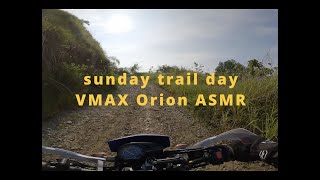 Yamaha XTZ 125 with VMAX by Orion ASMR  Trail day [upl. by Notsruht]