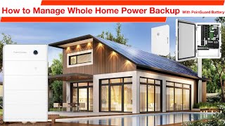 How to Manage Whole Home Power Backup With PoinGuard Battery battery pointguard tesla [upl. by Stedman]