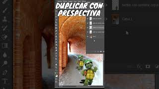 DUPLICAR CON PERSPECTIVA EN PHOTOSHOP 2023 shorts [upl. by Hsaniva]