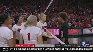 Maryland volleyball player responds to negative comments from fans [upl. by Abehsile]