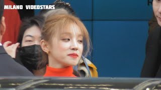 YUQI 우기 GIDLE leaving Fendi show  Milan 21 february 2024 during the Fashion Week [upl. by Soane179]