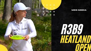 2022 PDGA Euro Tour 4  Heatland Open  R3B9 Lead Card  Björlycke Lennartsson Steen Jansson [upl. by Tongue]