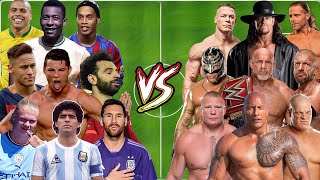 Football Legends VS WWE Championships [upl. by Eerihs]