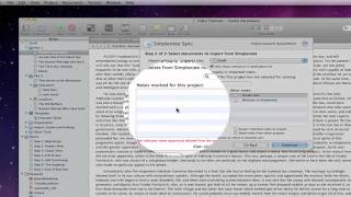 Scrivener 2 Basics  Simplenote Sync Mac Only [upl. by Gereld885]