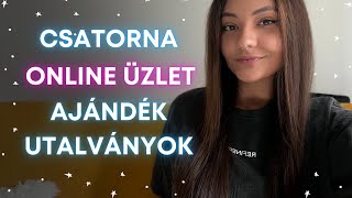 Üdvözöllek a csatornán ❤️ amp online üzlet és ajándék utalvány bejelentés 🥳 [upl. by Annavaj964]