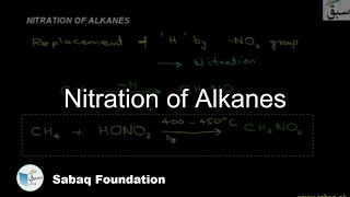 Nitration of Alkanes Chemistry Lecture  Sabaqpk [upl. by Je]